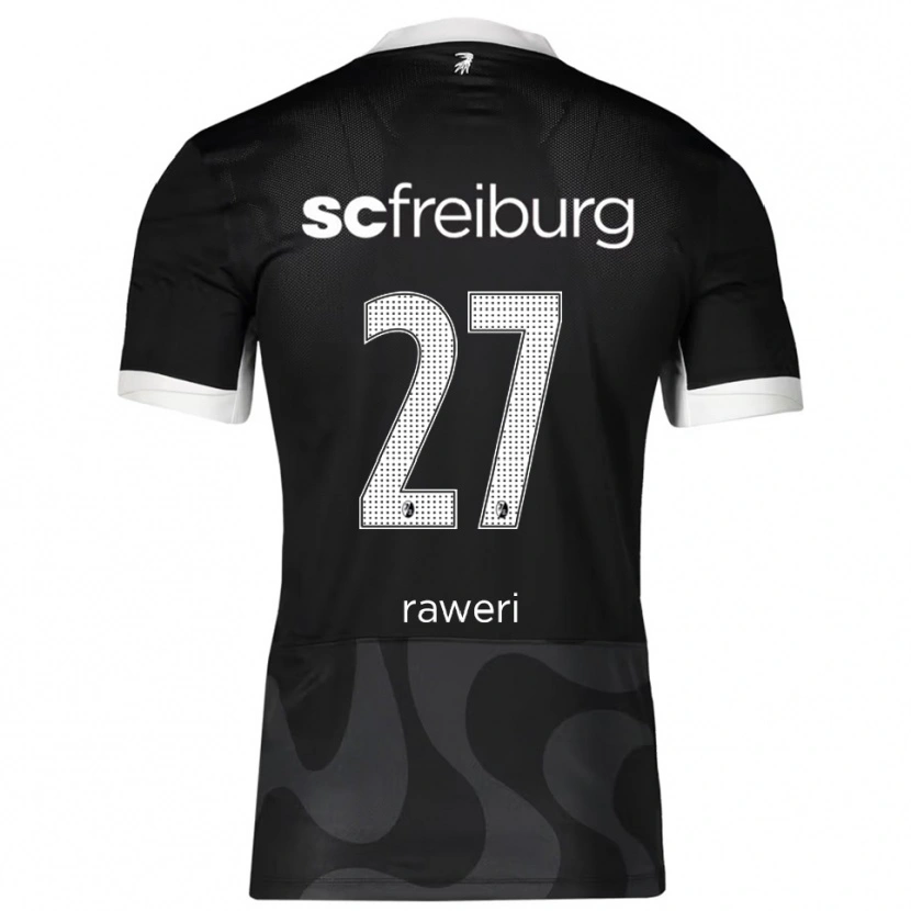 Danxen Hombre Camiseta Krish Raweri #27 Negro Blanco 2ª Equipación 2025/26 La Camisa