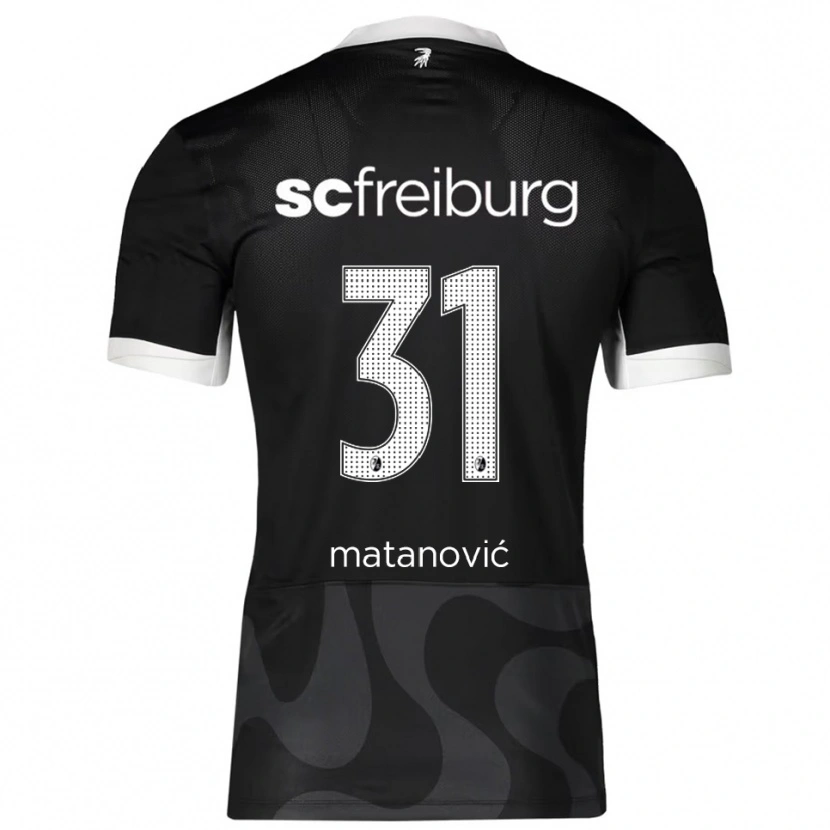 Danxen Hombre Camiseta Igor Matanovic #31 Negro Blanco 2ª Equipación 2025/26 La Camisa