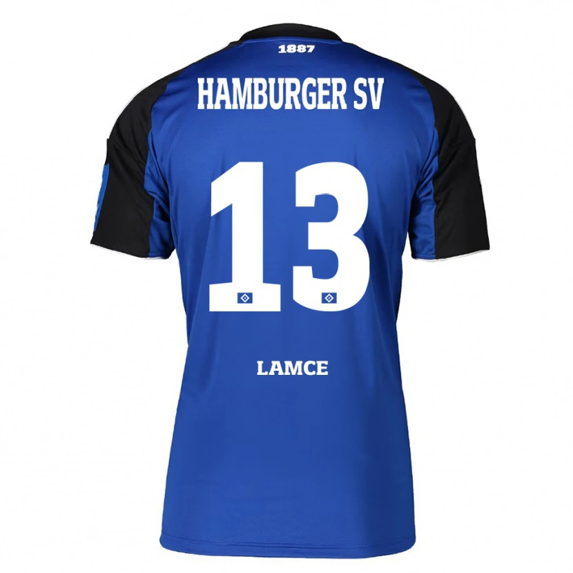 Danxen Hombre Camiseta Benjamin Lamce #13 Azul Negro 2ª Equipación 2025/26 La Camisa