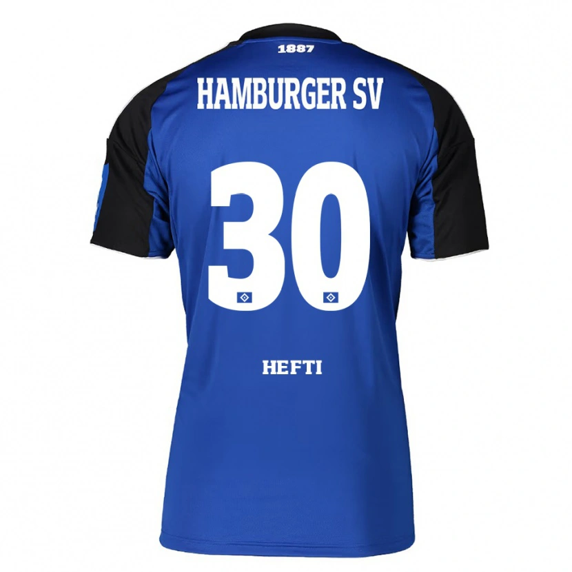 Danxen Hombre Camiseta Silvan Hefti #30 Azul Negro 2ª Equipación 2025/26 La Camisa