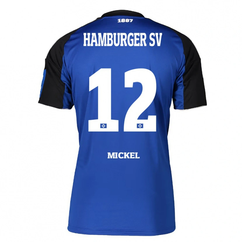 Danxen Hombre Camiseta Tom Mickel #12 Azul Negro 2ª Equipación 2025/26 La Camisa