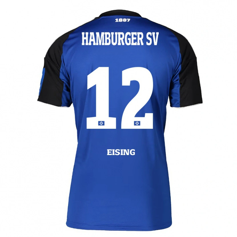 Danxen Hombre Camiseta Luis Eising #12 Azul Negro 2ª Equipación 2025/26 La Camisa