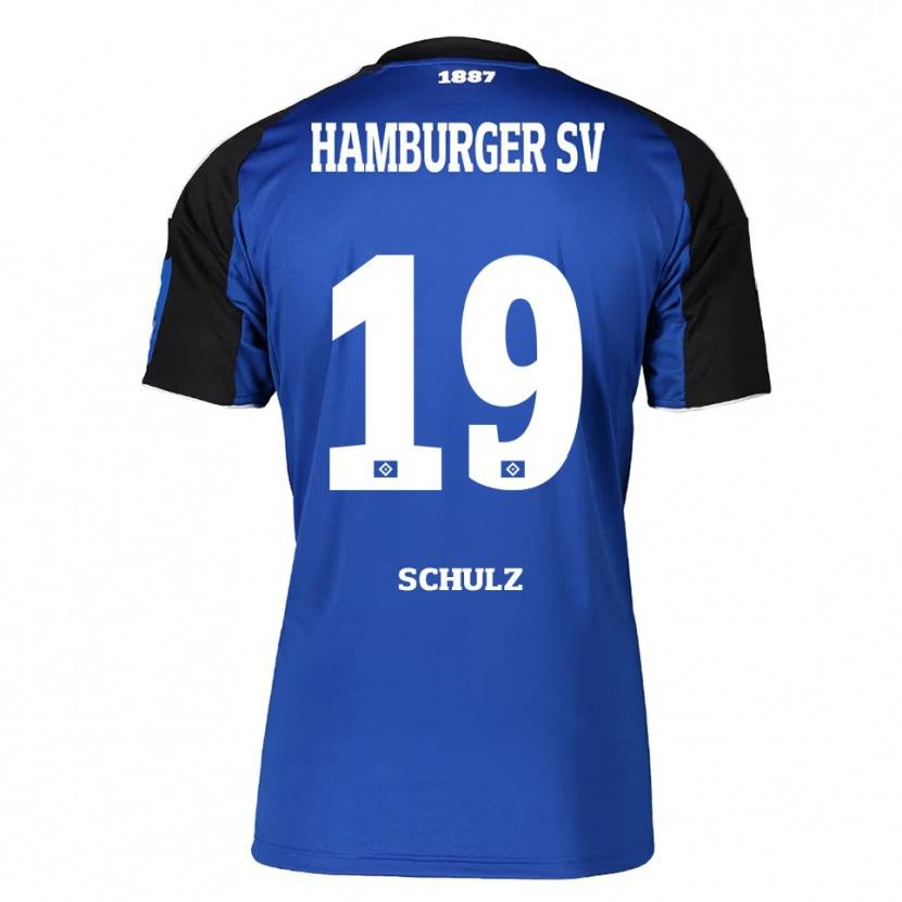 Danxen Hombre Camiseta Victoria Schulz #19 Azul Negro 2ª Equipación 2025/26 La Camisa