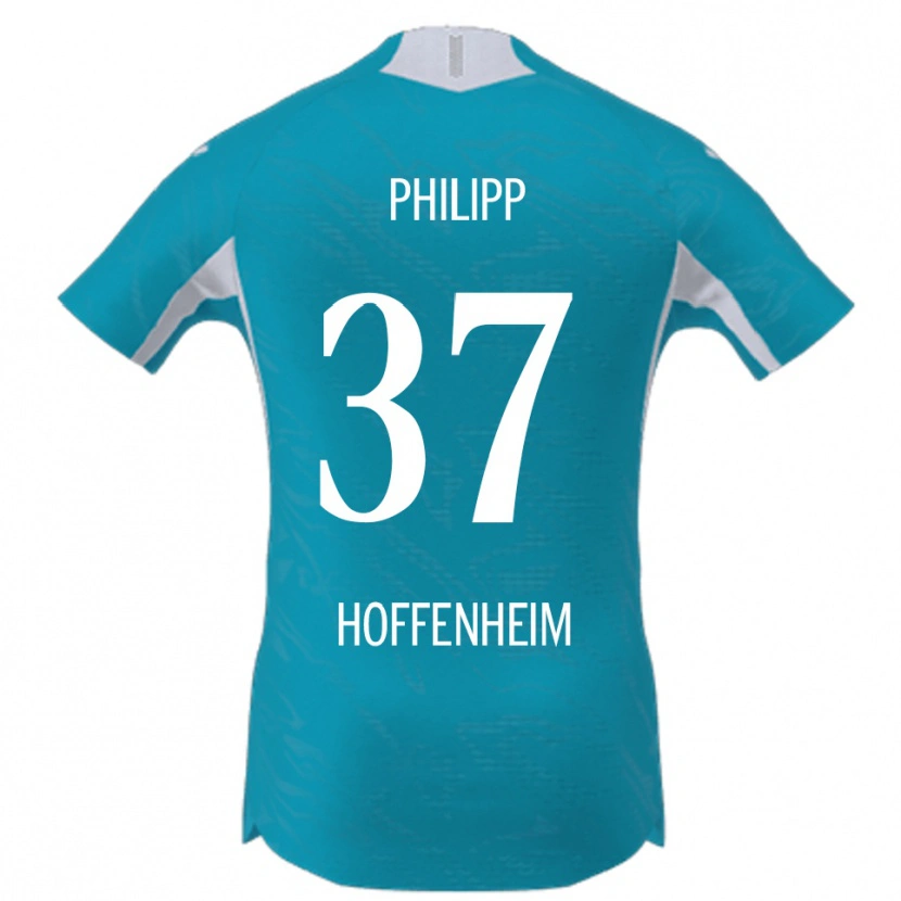 Danxen Hombre Camiseta Luca Philipp #37 Azul Cielo 2ª Equipación 2025/26 La Camisa