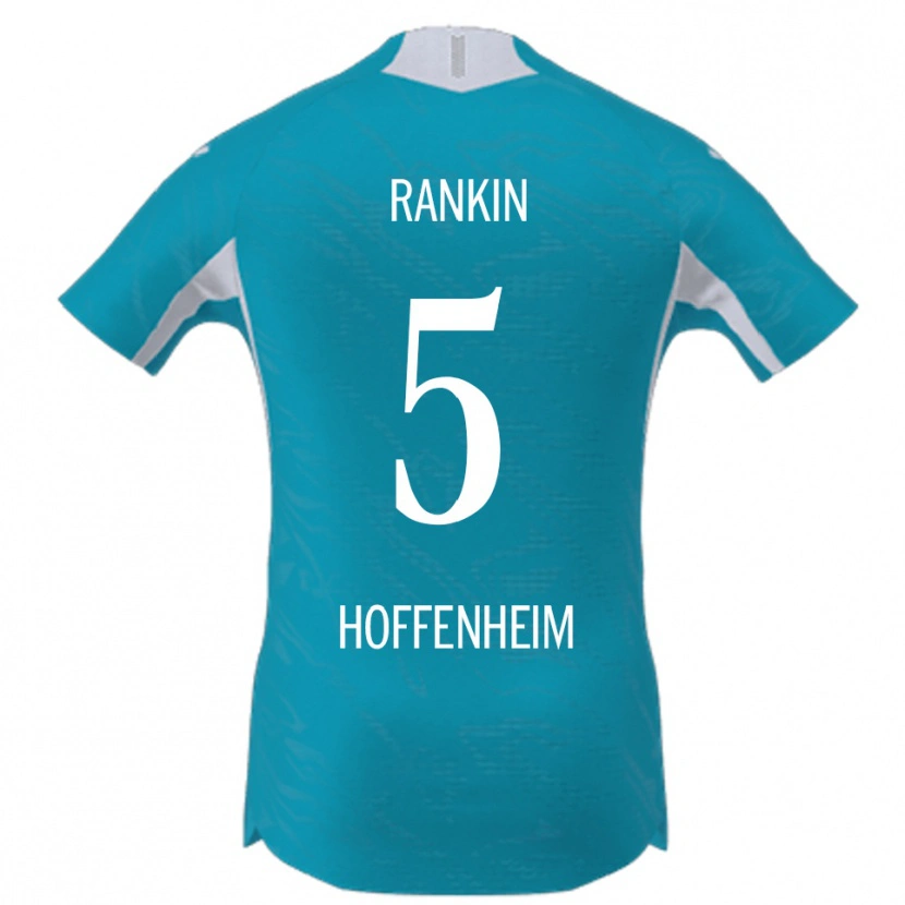 Danxen Hombre Camiseta Jamilla Rankin #5 Azul Cielo 2ª Equipación 2025/26 La Camisa