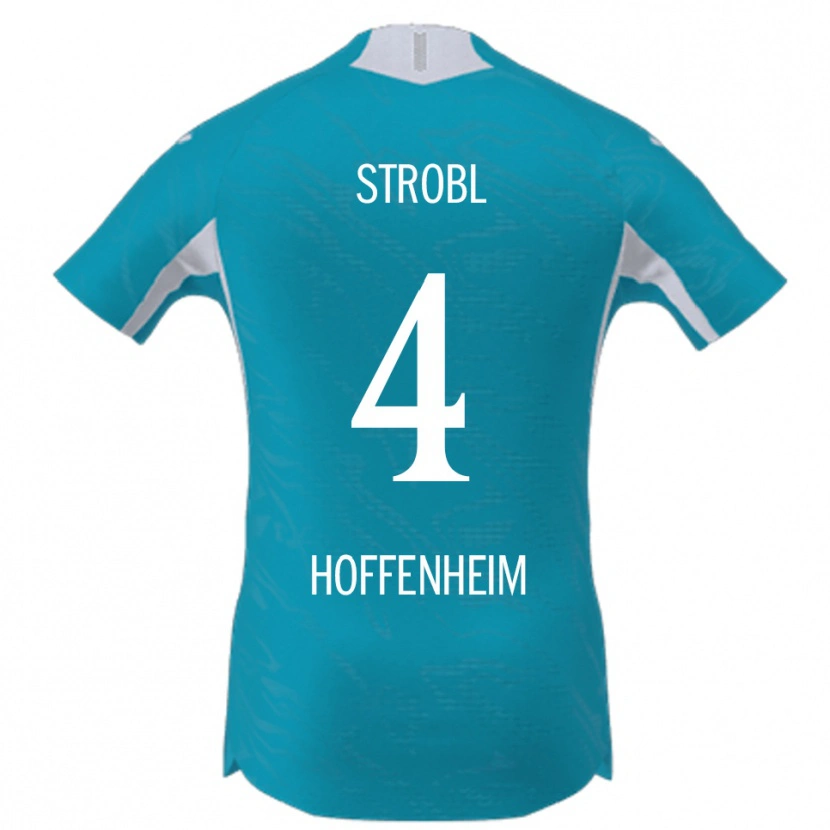 Danxen Hombre Camiseta Lars Strobl #4 Azul Cielo 2ª Equipación 2025/26 La Camisa