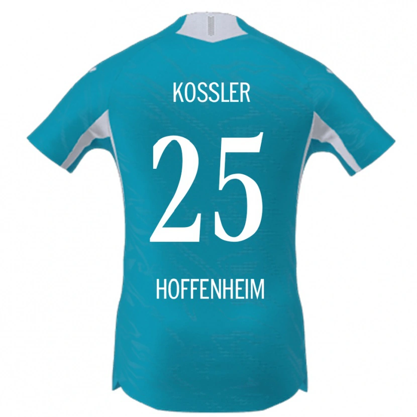 Danxen Hombre Camiseta Melissa Kössler #25 Azul Cielo 2ª Equipación 2025/26 La Camisa