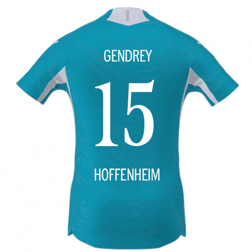 Danxen Hombre Camiseta Valentin Gendrey #15 Azul Cielo 2ª Equipación 2025/26 La Camisa
