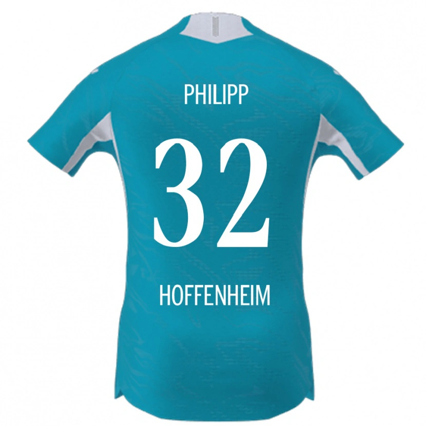 Danxen Hombre Camiseta Tim Philipp #32 Azul Cielo 2ª Equipación 2025/26 La Camisa