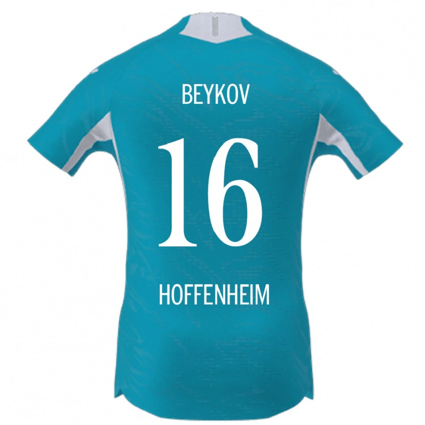 Danxen Hombre Camiseta Viktor Beykov #16 Azul Cielo 2ª Equipación 2025/26 La Camisa