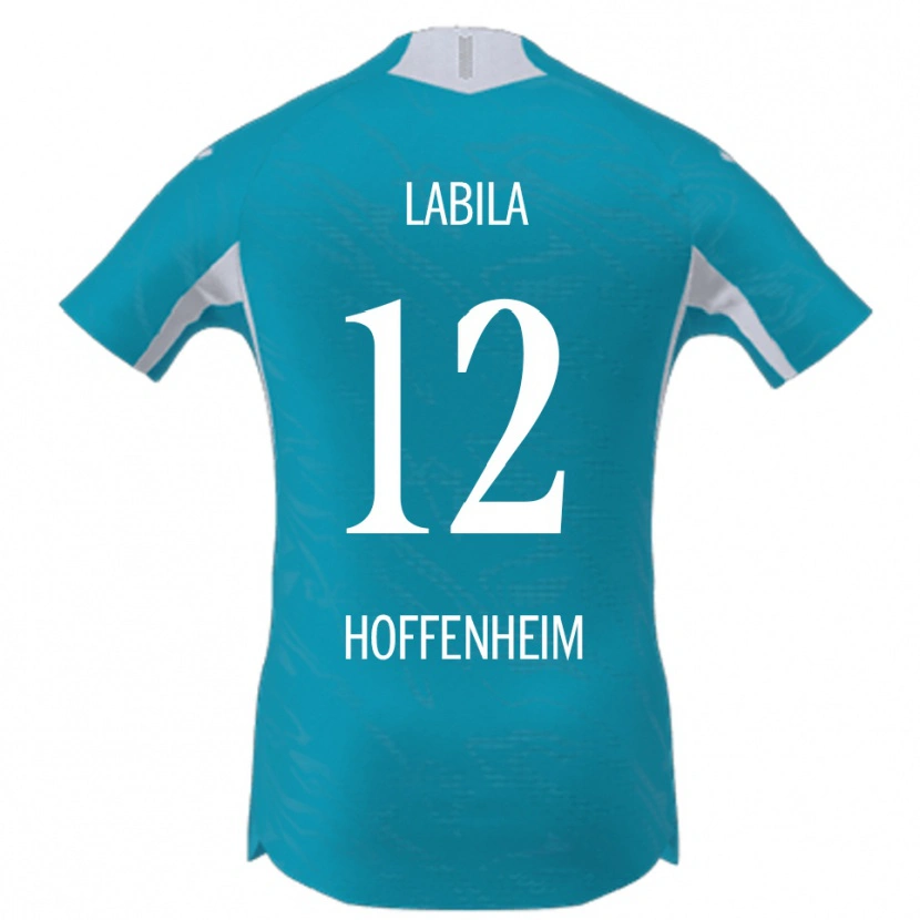 Danxen Hombre Camiseta Daniel Labila #12 Azul Cielo 2ª Equipación 2025/26 La Camisa