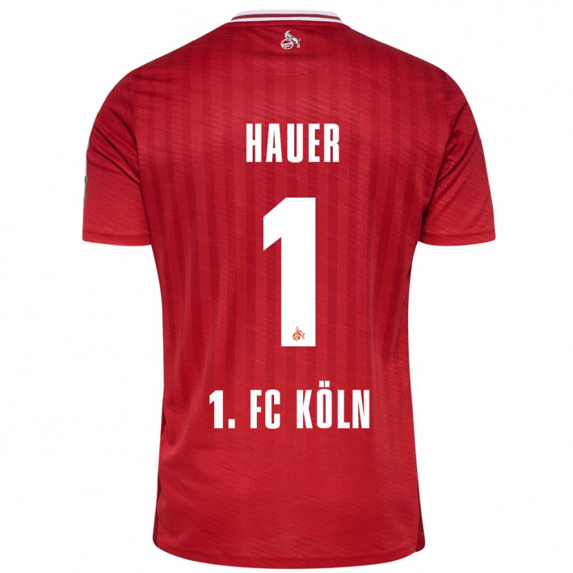 Danxen Hombre Camiseta Luis Hauer #1 Rojo Blanco 2ª Equipación 2025/26 La Camisa