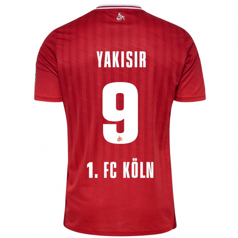 Danxen Hombre Camiseta Emir-Ahmet Yakisir #9 Rojo Blanco 2ª Equipación 2025/26 La Camisa