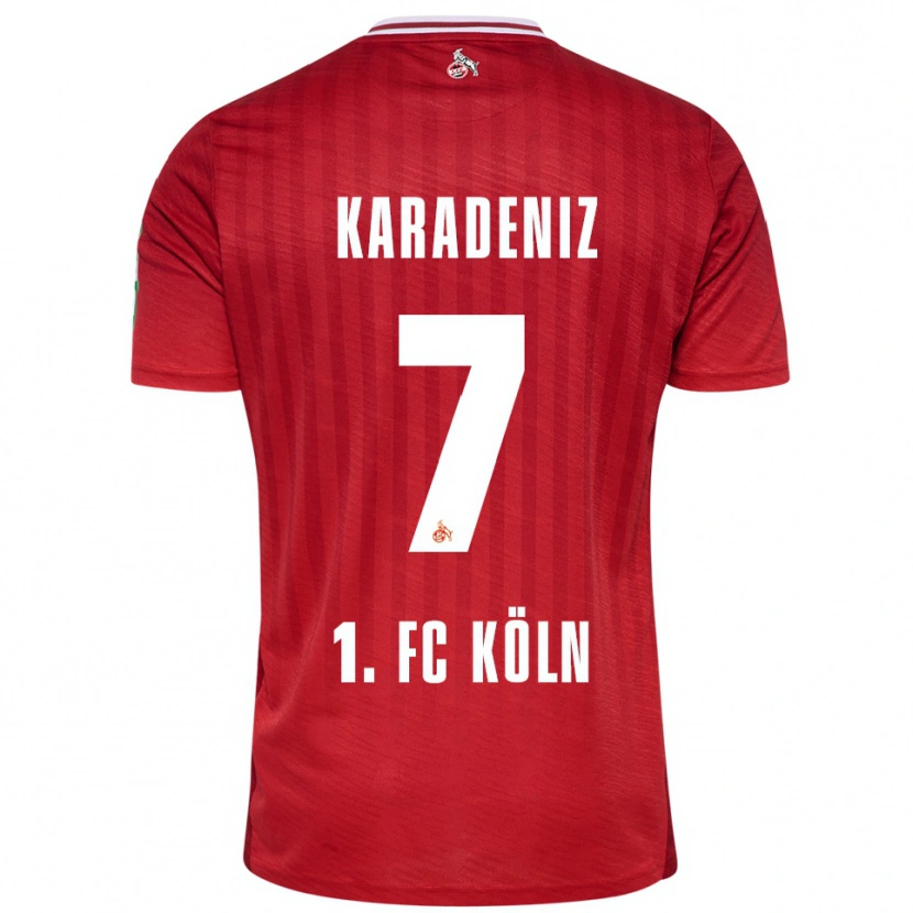 Danxen Hombre Camiseta Thierry Karadeniz #7 Rojo Blanco 2ª Equipación 2025/26 La Camisa