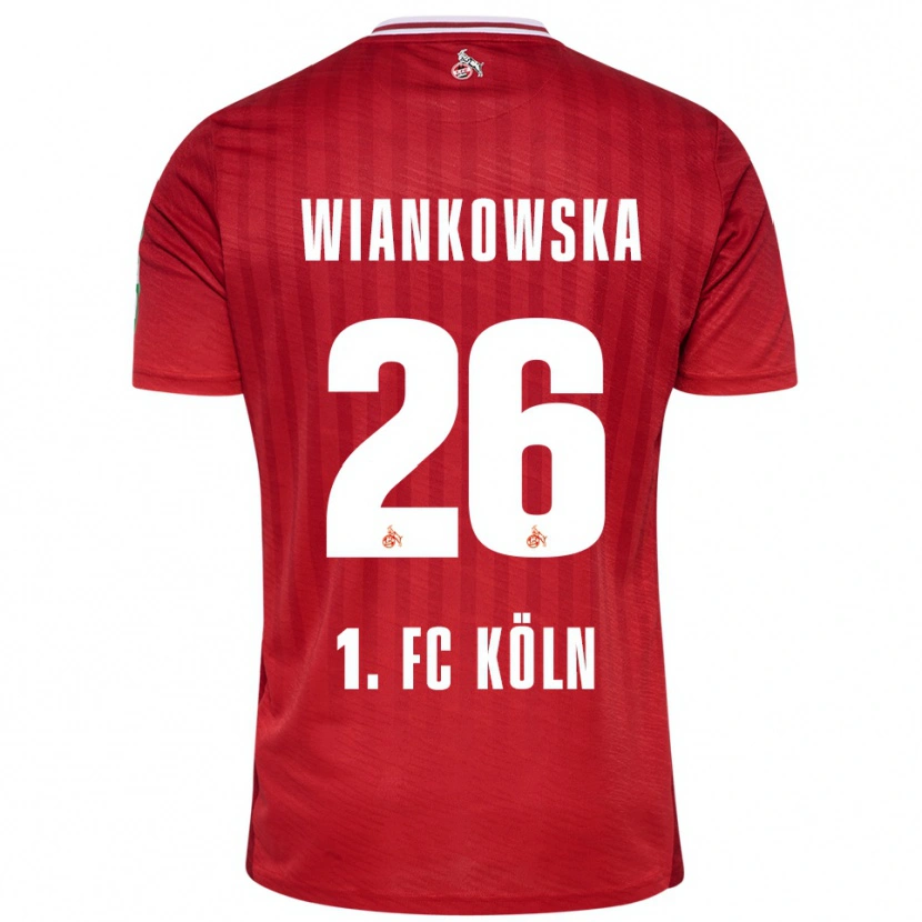 Danxen Hombre Camiseta Martyna Wiankow­ska #26 Rojo Blanco 2ª Equipación 2025/26 La Camisa