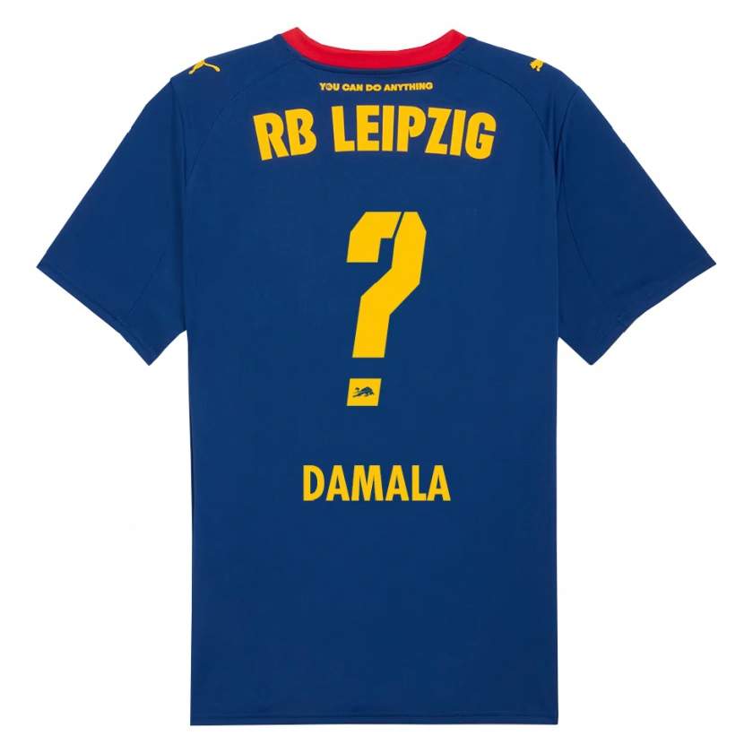 Danxen Hombre Camiseta Bilal Damala #0 Marino Rojo 2ª Equipación 2025/26 La Camisa