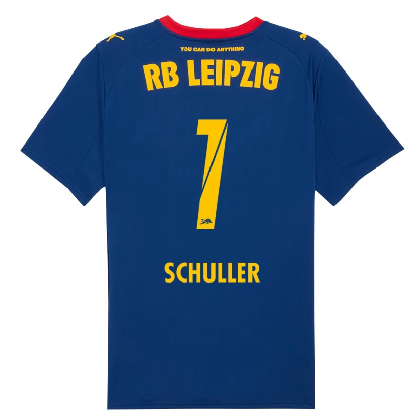 Danxen Hombre Camiseta Gina Schüller #1 Marino Rojo 2ª Equipación 2025/26 La Camisa