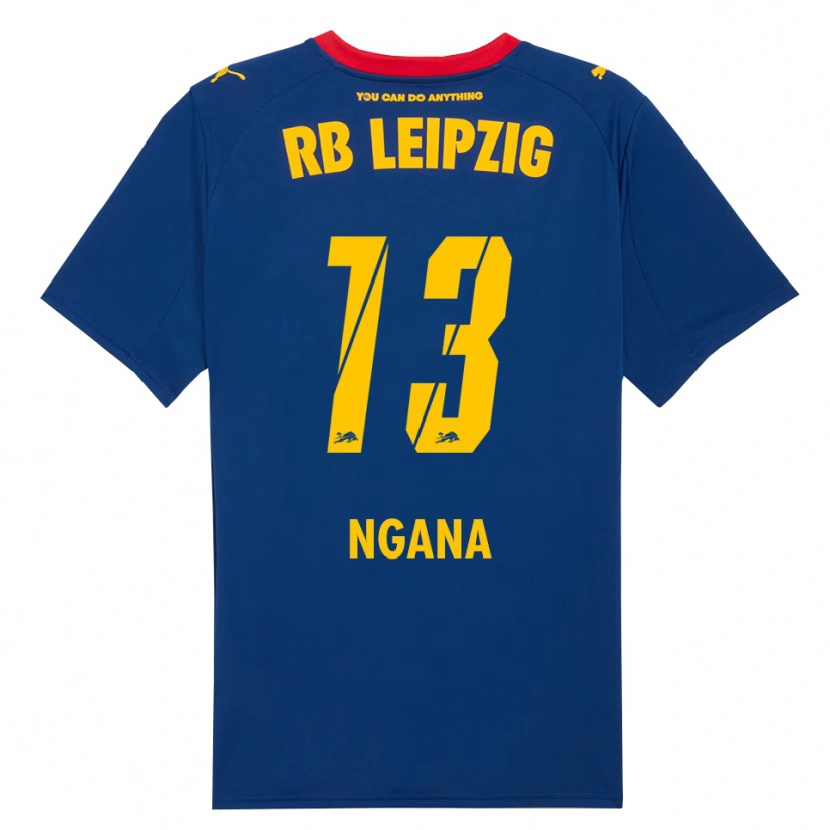 Danxen Hombre Camiseta Warren Ngana #13 Marino Rojo 2ª Equipación 2025/26 La Camisa
