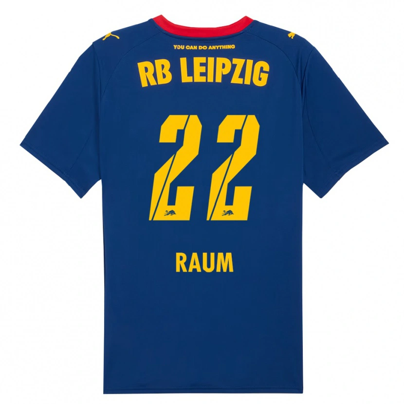Danxen Hombre Camiseta David Raum #22 Marino Rojo 2ª Equipación 2025/26 La Camisa