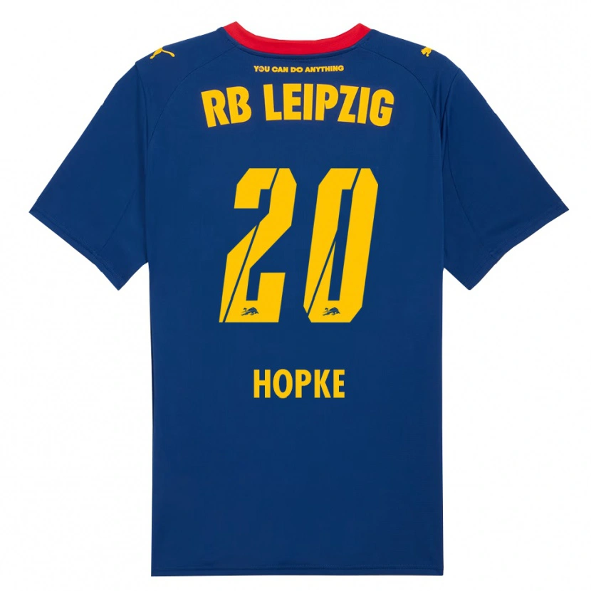 Danxen Hombre Camiseta Hannes Hopke #20 Marino Rojo 2ª Equipación 2025/26 La Camisa