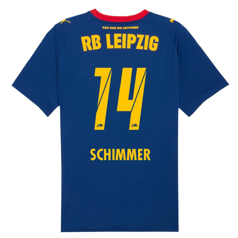 Danxen Hombre Camiseta Marleen Schimmer #14 Marino Rojo 2ª Equipación 2025/26 La Camisa