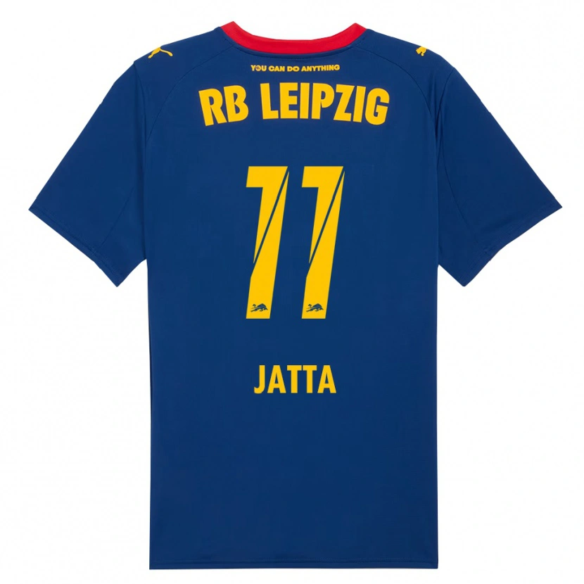 Danxen Hombre Camiseta Nuha Jatta #11 Marino Rojo 2ª Equipación 2025/26 La Camisa