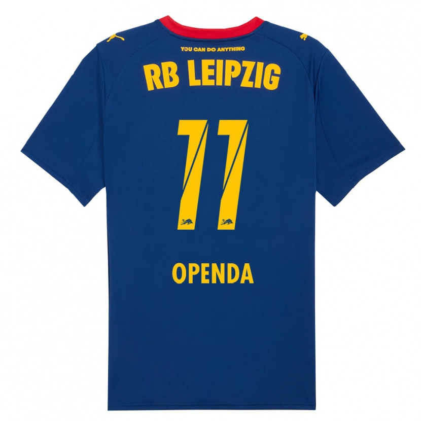 Danxen Hombre Camiseta Loïs Openda #11 Marino Rojo 2ª Equipación 2025/26 La Camisa