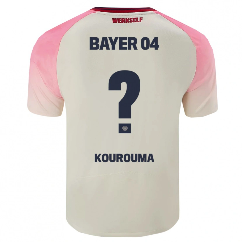 Danxen Hombre Camiseta Fakouman Kourouma #0 Rosa Blanquecino 2ª Equipación 2025/26 La Camisa