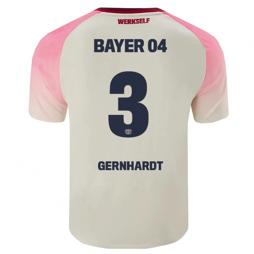 Danxen Hombre Camiseta Nils Gernhardt #3 Rosa Blanquecino 2ª Equipación 2025/26 La Camisa