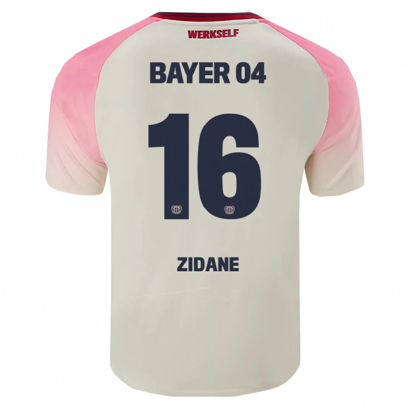 Danxen Hombre Camiseta Rayan Zidane #16 Rosa Blanquecino 2ª Equipación 2025/26 La Camisa