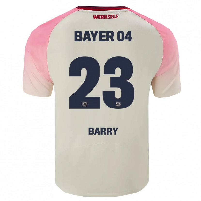 Danxen Hombre Camiseta Alpha Barry #23 Rosa Blanquecino 2ª Equipación 2025/26 La Camisa