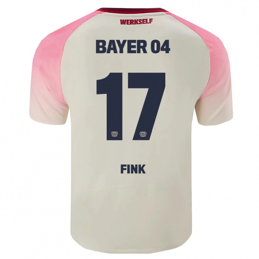 Danxen Hombre Camiseta Felix Fink #17 Rosa Blanquecino 2ª Equipación 2025/26 La Camisa