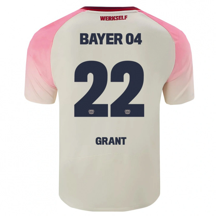 Danxen Hombre Camiseta Ruby Grant #22 Rosa Blanquecino 2ª Equipación 2025/26 La Camisa