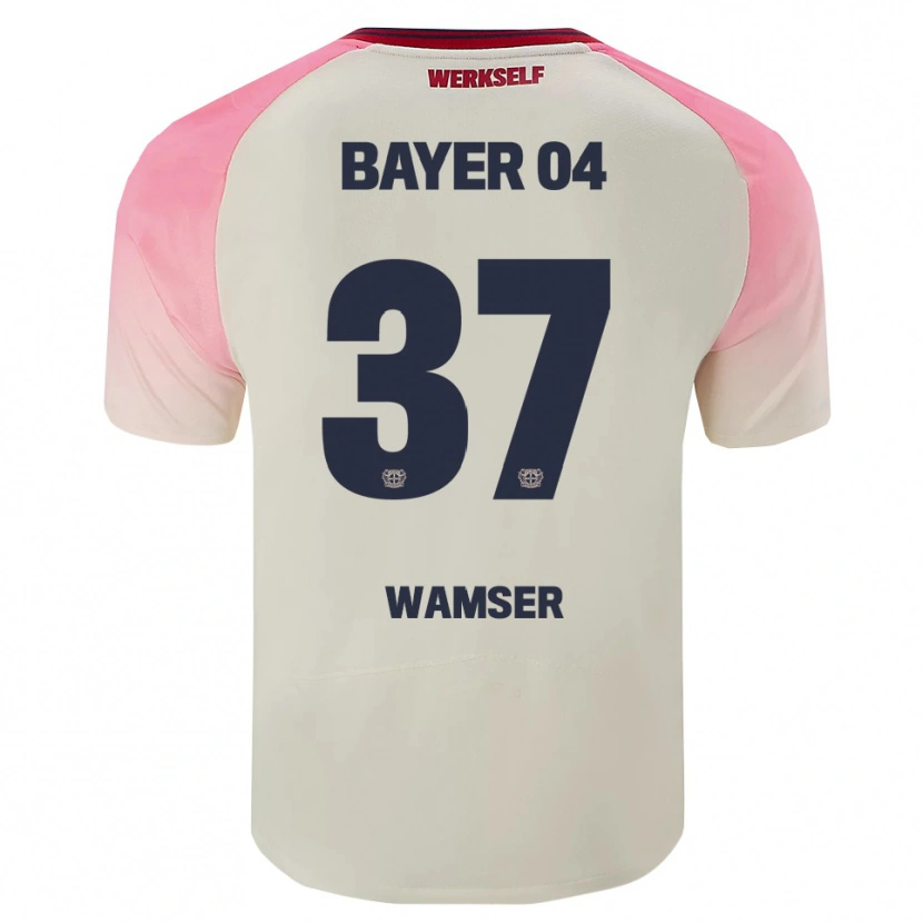 Danxen Hombre Camiseta Carlotta Wamser #37 Rosa Blanquecino 2ª Equipación 2025/26 La Camisa