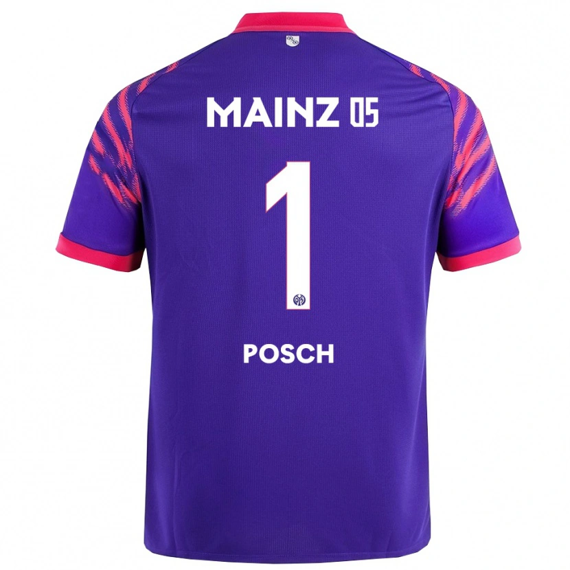 Danxen Hombre Camiseta Daniel Posch #1 Marino Rosa 2ª Equipación 2025/26 La Camisa