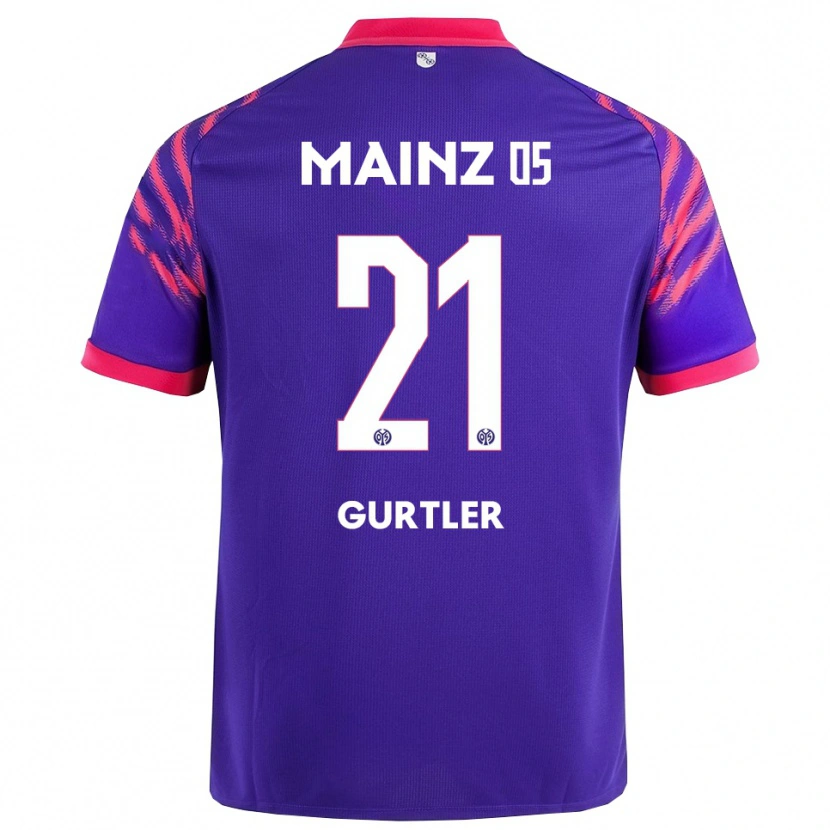 Danxen Hombre Camiseta Lisa Gürtler #21 Marino Rosa 2ª Equipación 2025/26 La Camisa
