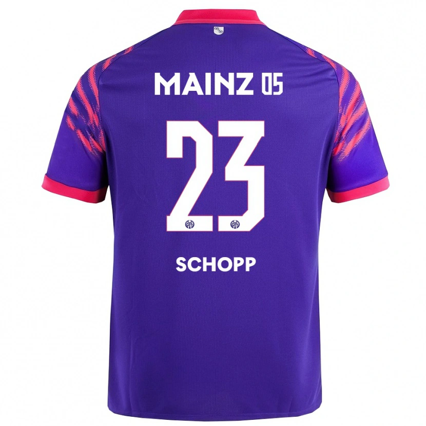 Danxen Hombre Camiseta Konstantin Schopp #23 Marino Rosa 2ª Equipación 2025/26 La Camisa