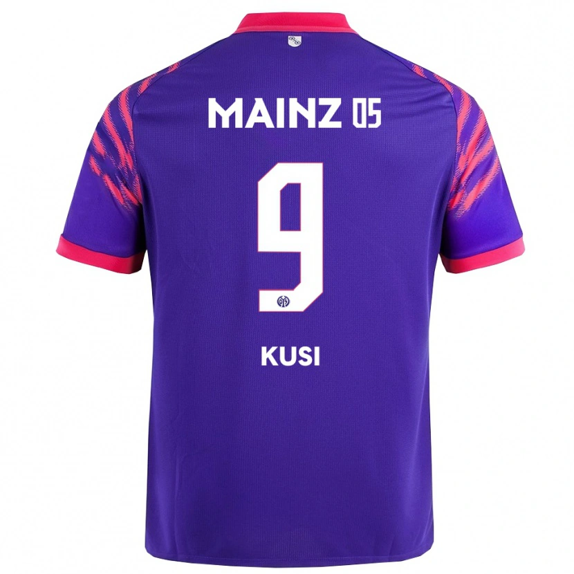 Danxen Hombre Camiseta Jemain Kusi #9 Marino Rosa 2ª Equipación 2025/26 La Camisa