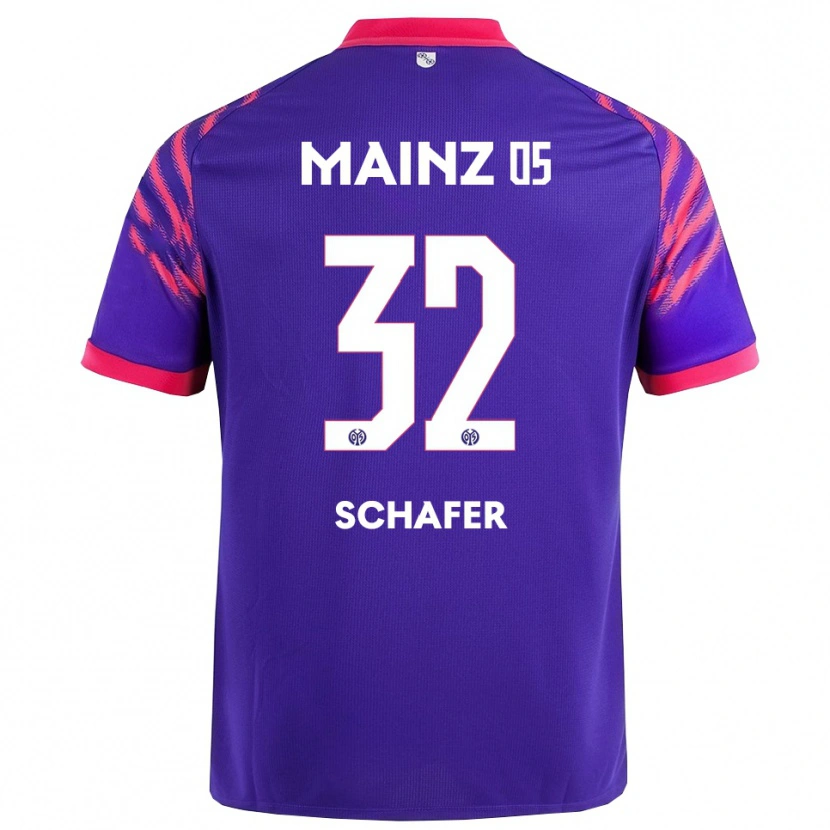Danxen Hombre Camiseta Ann-Christin Schäfer #32 Marino Rosa 2ª Equipación 2025/26 La Camisa