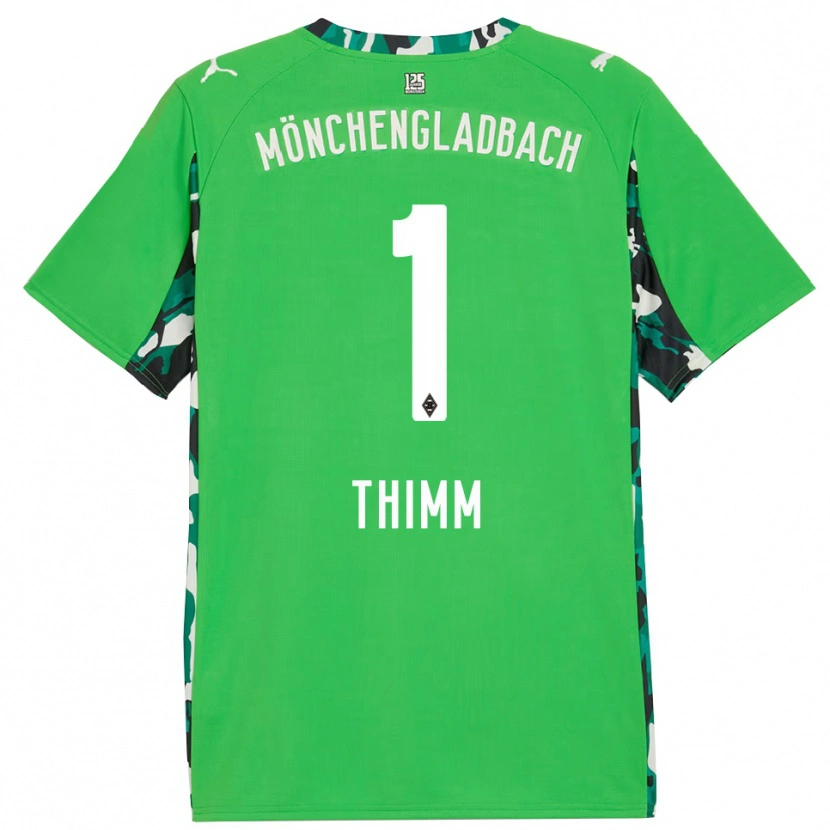 Danxen Hombre Camiseta Joshua Thimm #1 Verde Negro 2ª Equipación 2025/26 La Camisa