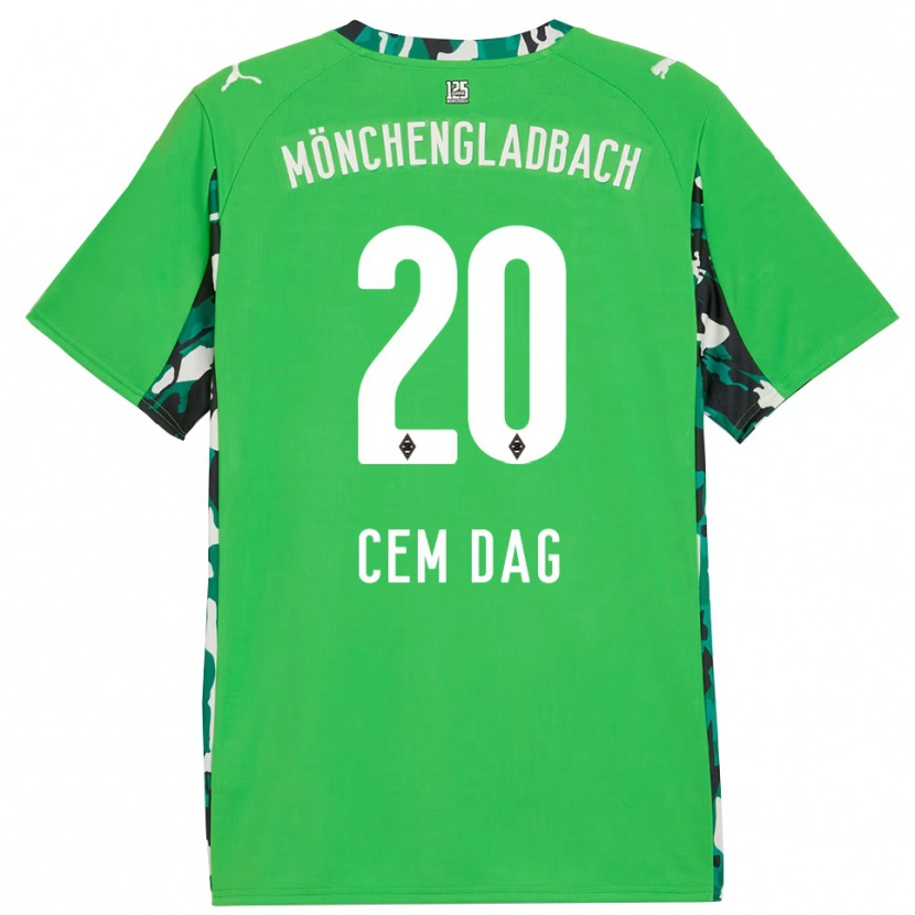 Danxen Hombre Camiseta Cem Dag #20 Verde Negro 2ª Equipación 2025/26 La Camisa