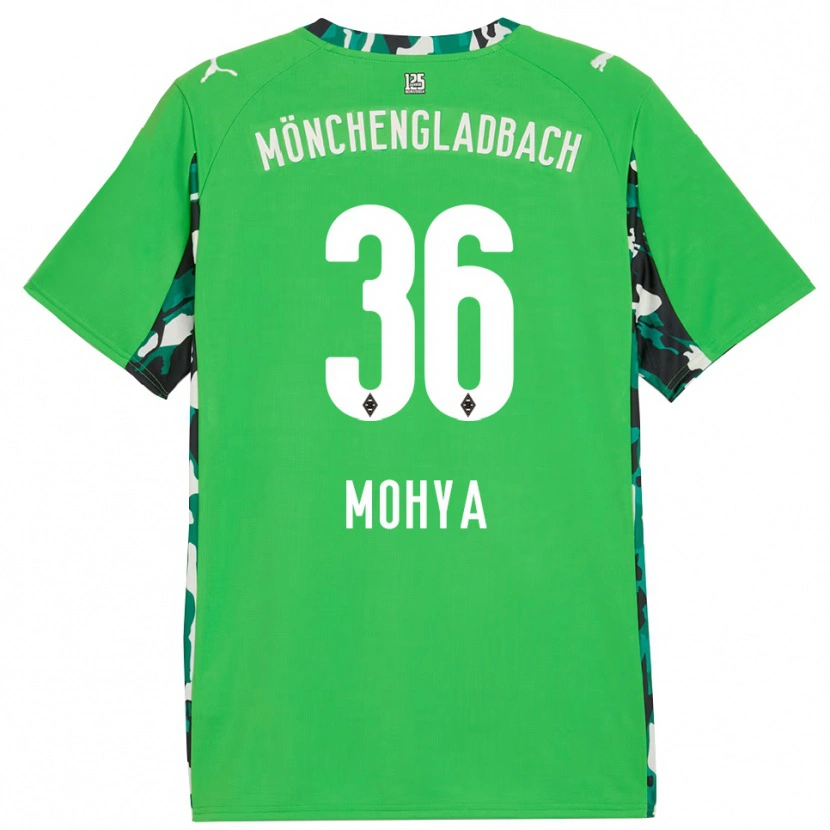 Danxen Hombre Camiseta Wael Mohya #36 Verde Negro 2ª Equipación 2025/26 La Camisa