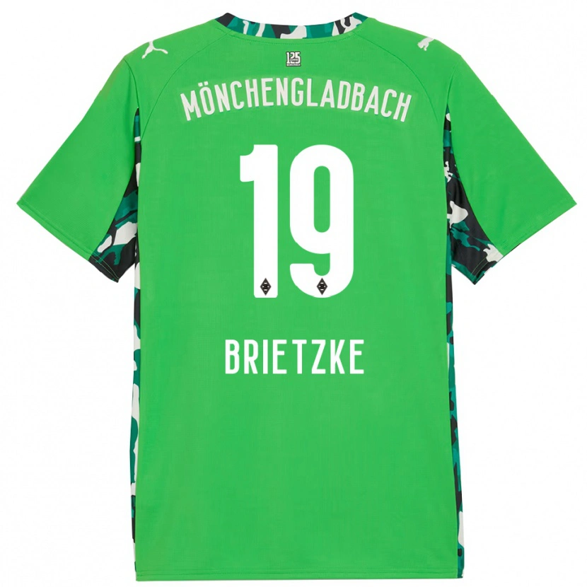 Danxen Hombre Camiseta Yvonne Brietzke #19 Verde Negro 2ª Equipación 2025/26 La Camisa
