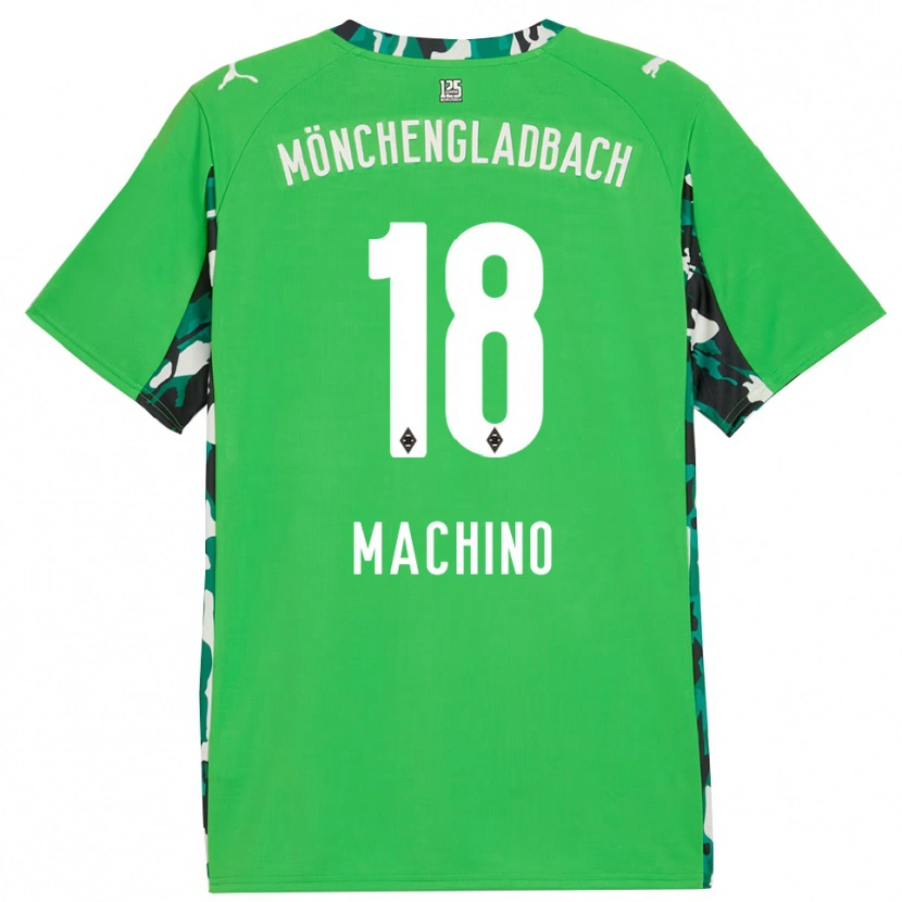 Danxen Hombre Camiseta Shuto Machino #18 Verde Negro 2ª Equipación 2025/26 La Camisa