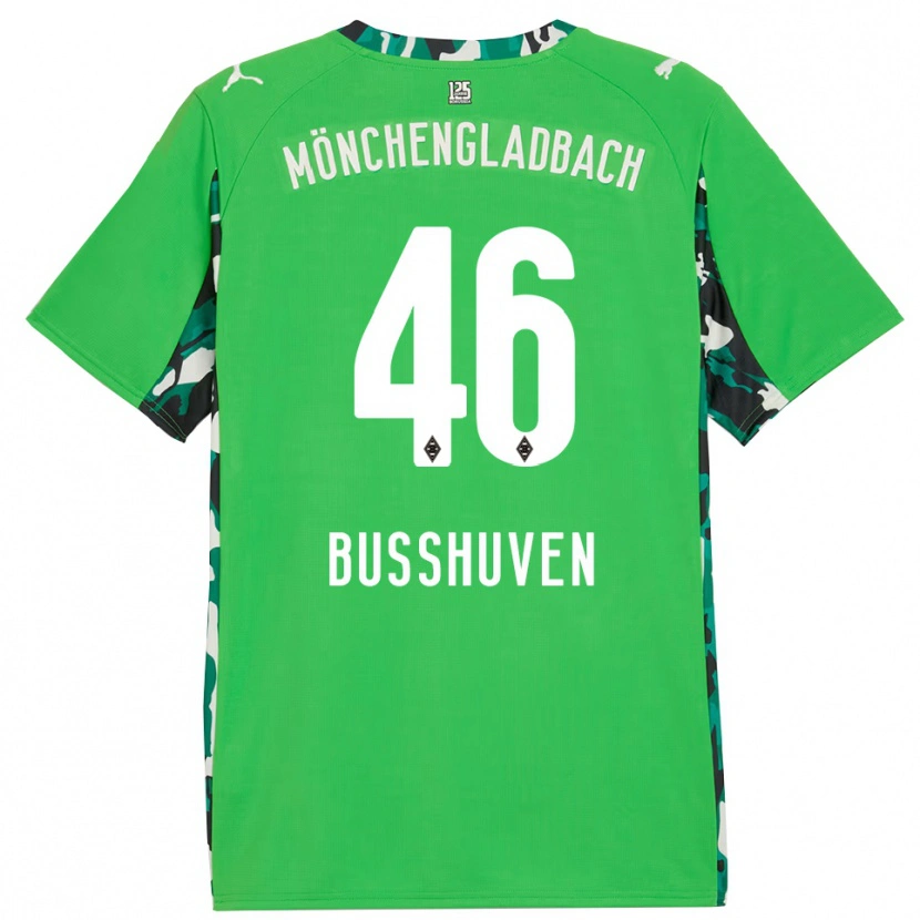 Danxen Hombre Camiseta Alina Busshuven #46 Verde Negro 2ª Equipación 2025/26 La Camisa