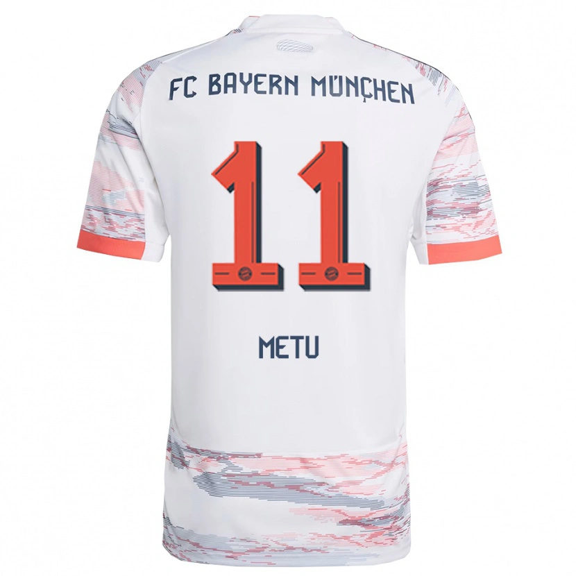 Danxen Hombre Camiseta Emilian Metu #11 Blanco Gris 2ª Equipación 2025/26 La Camisa