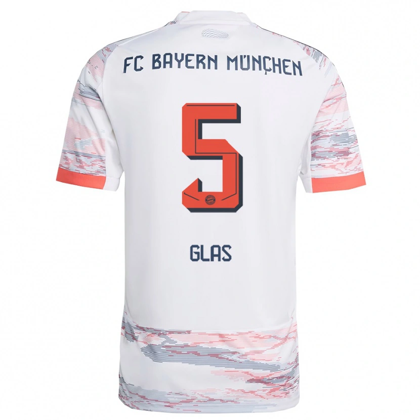 Danxen Hombre Camiseta Hanna Glas #5 Blanco Gris 2ª Equipación 2025/26 La Camisa