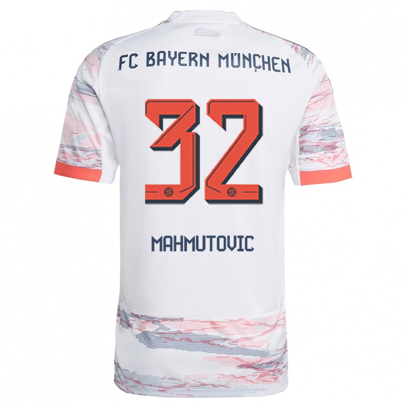 Danxen Hombre Camiseta Ena Mahmutovic #32 Blanco Gris 2ª Equipación 2025/26 La Camisa