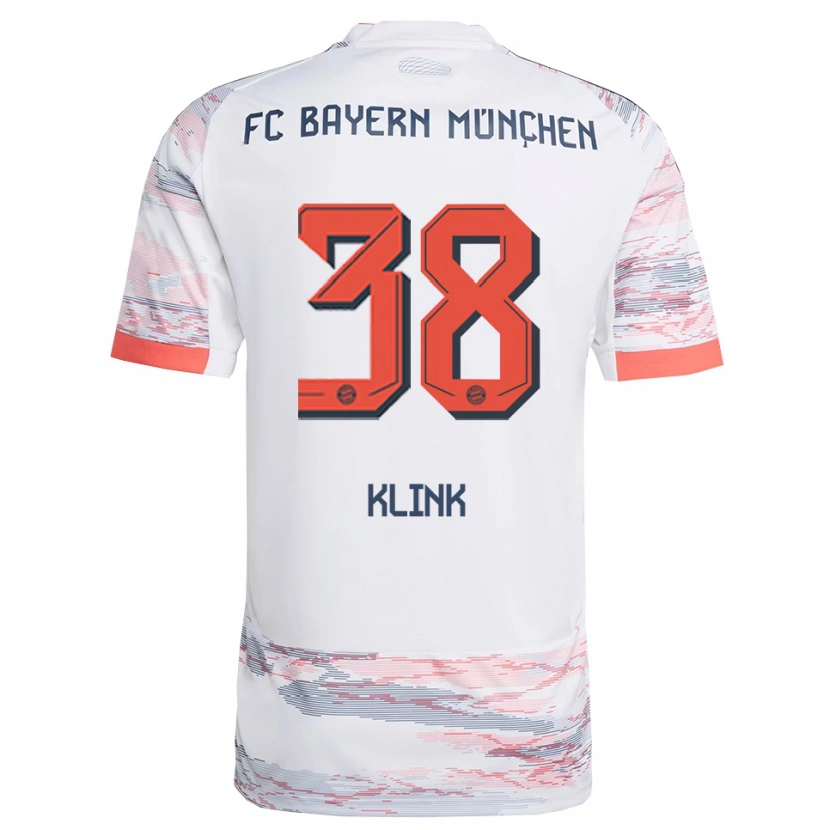 Danxen Hombre Camiseta Anna Klink #38 Blanco Gris 2ª Equipación 2025/26 La Camisa