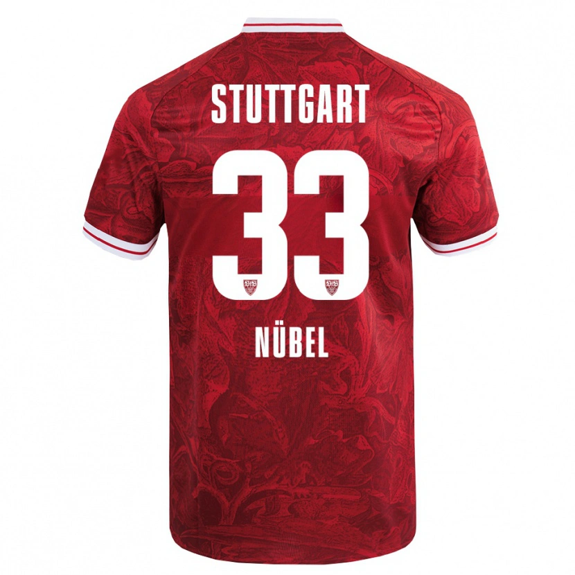 Danxen Hombre Camiseta Alexander Nübel #33 Rojo Negro 2ª Equipación 2025/26 La Camisa